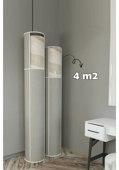 Hava Geçiren Pvc Pencereli , Kapasiteli, Toz Ve Nem Koruyucu Halı Kılıfı Hurcu 4 M² Renkli