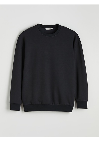 Lcw Vision Antrasit Bisiklet Yaka Erkek Sweatshirt