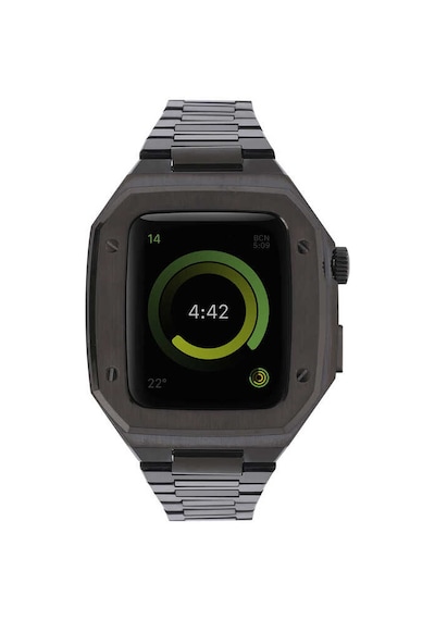 Zore Watch 44mm Uyumlu Krd-64 Metal Kordon-siyah