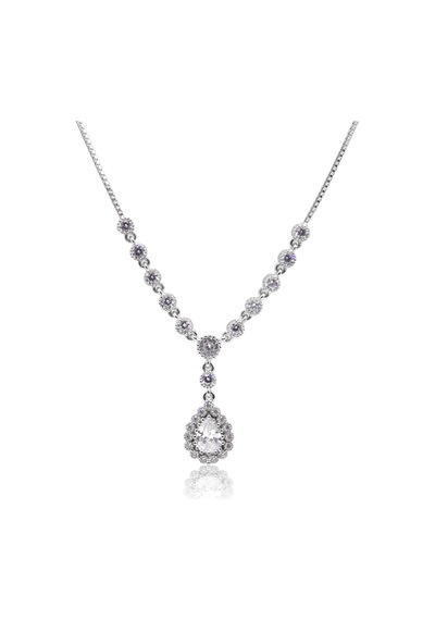 Zirkon Taşlı Damla Model 925 Ayar Gümüş Kadın Üçlü Set 201025665