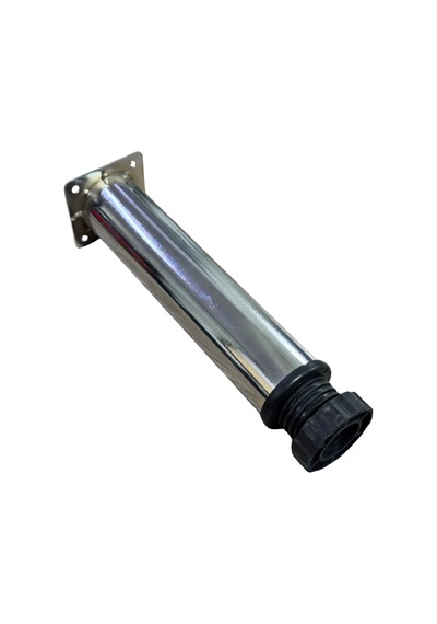 Cateksss Tablalı Ayarlı Metal Dolap Tezgah Baza Koltuk Kanepe Ayağı Krom Çap:42 Mm 20 Cm - 2 Li Paket