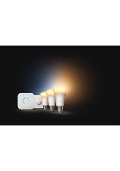 Philips Hue 3'lü Akıllı Butonlu E27 Bluetooth Özellikli Beyaz Ambiyans Akıllı Başlangıç Seti Beyaz