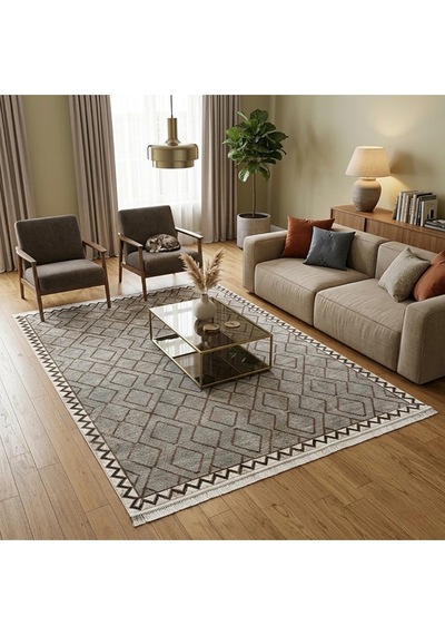 Trace 200 X 300 Bambu Yün Halı Gri
