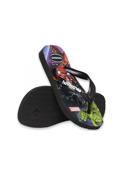 Havaianas 4148300 Kids Top Marvel Ii Parmak Arası Siyah Erkek Çocuk Terlik Siyah
