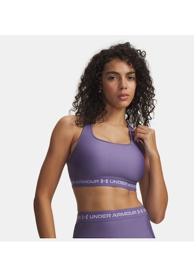Under Armour Crossback Mid Bra Kadın Bustiyer 1361034-520 Mor