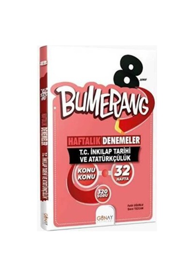 Günay 8. Sınıf Bumerang Haftalık Denemeler T.c. İnkılap Tarihi