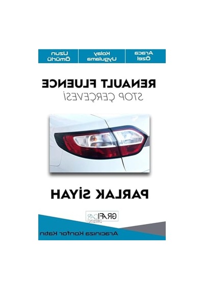 Kaplama Sticker İle Parlak Siyah Stop Çerçevesi Abanoz