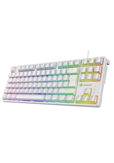 Gamebooster Gb-g23w Enıgma Tkl Raınbow Aydınlatmalı Red Swıtch Mekanik Beyaz Oyun Klavyesi