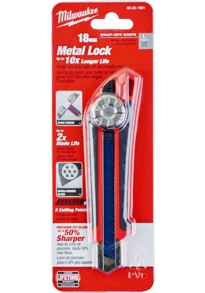 Milwaukee T48221961 Ağır Hizmet Tipi Maket Bıçağı 18 Mm