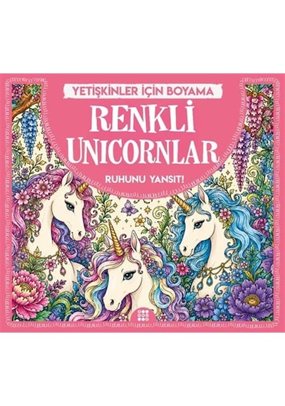 Renkli Unicornlar / Yetişkinler İçin Boyama