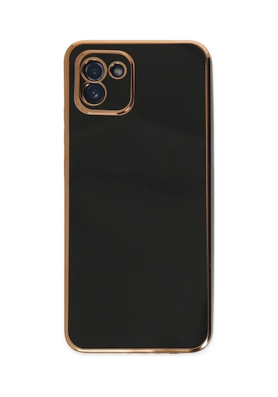 Samsung Galaxy A03 Kılıf Volet Silikon - Siyah