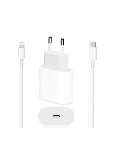 Apple Uyumlu iOS MHJE3TU/A 20 W USB-C Güç Adaptörü + Type-C to Lightning Kablo 1 M
