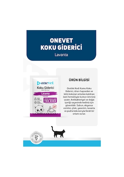 Onevet Kedi Kumu Koku Giderici Lavantalı 15 Adet 25 Gr