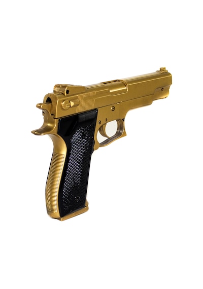 Boncuk Atan Silah Gold Colt Twın Eagle 22 Cm 300 Adet Mermi