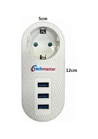 Akım Termal Çocuk Korumalı 3 Usb Girişli Tekli Priz Diğer