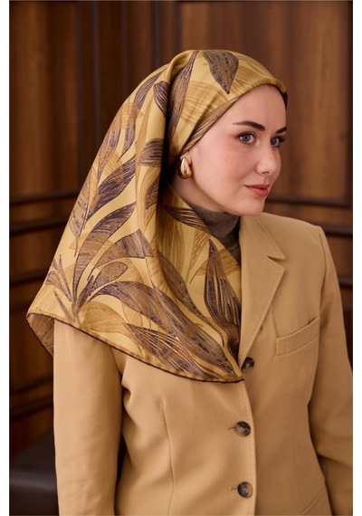 Silk Home Twill İpek Eşarp 11488-52 Acı Kahve
