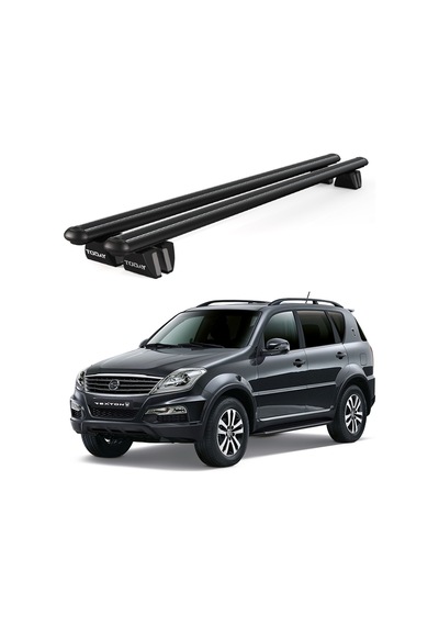 Pençe Ssangyong Rexton W 2013 Ve Sonrası Uyumlu Siyah Ara Atkı Port Bagaj Tavan Barı