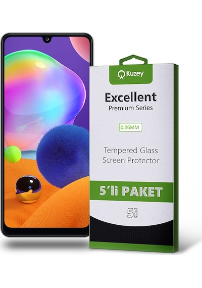 Samsung Uyumlu Galaxy A31 Ekran Koruyucu Cam 5 Adet Ekonomik Paket (554292908) 20 Tl Fark Ile Apple  iPhone Hızlı Şarj Kablosu