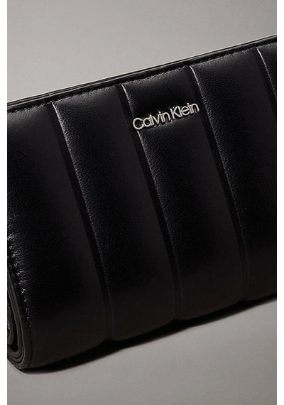 Calvin Klein Lıne Quılt Medıum Bıfold Siyah