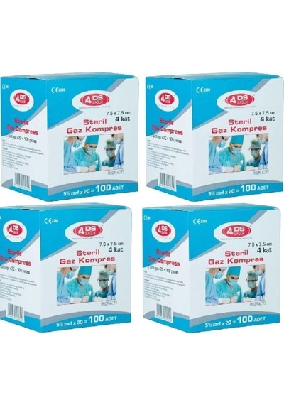 Steril Emici Kompres Gazlı Bez 7,5x7,5cm