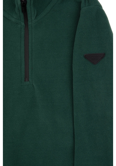 U.S. Polo Assn. Erkek Çocuk Koyu Yeşil Yarım Fermuarlı Sweatshirt 50313841-VR079