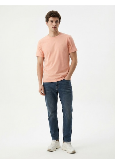 LOFT Regular Fit Erkek Tshirt K.kol Apricot Pink