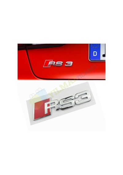 Audi Rs3 Rs4 Rs5 Rs6 Rs8 Metal Logo Arka Bagaj Arma Amblem