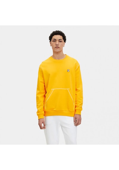 Sarı Fila Erkek Bisiklet Yaka Sweatshirt Lu411126 Sarı