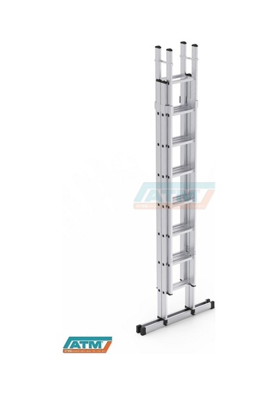 2,5*4=10+2=12 MT 80X25 ÇİFT SÜRGÜLÜ MERDİVEN