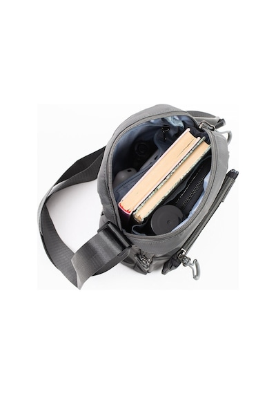 Sanmorris Unisex 5 Bölmeli Suya Dayanıklı Paraşüt Kumaş Organizer Çanta 25x21 gri