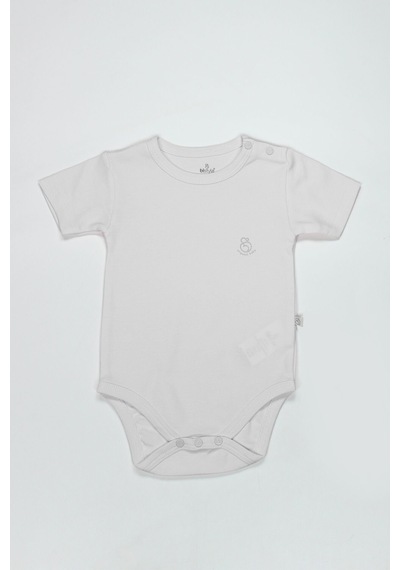 Bistyle Organik Natural Basic Style Yarım Kol Body Bs17103 Beyaz