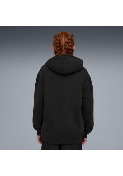 Puma Scuderıa Ferrarı Color Shıeld Genç Kapüşonlu Sweatshırt 634259 01 Siyah