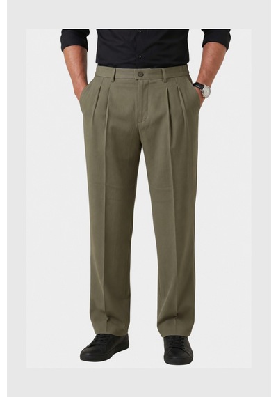 Deep Sea Deepsea Haki Baggy Fit Pileli Kumaş Pantolon Likralı, Beli Lastikli Rahat Kesim Erkek Pantolon 2600920 Deep Sea Deepsea Haki Baggy Fit Pileli Kumaş Pantolon Likralı, Beli Lastikli Rahat Kesim Erkek Pantolon 2600920