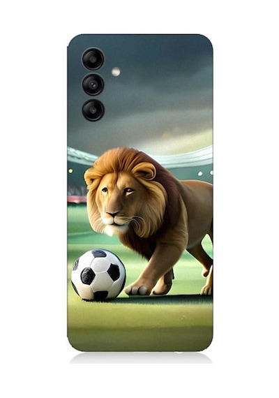 Samsung Galaxy A35 Uyumlu Gol Atan Aslan Desenli Silikon Kılıf