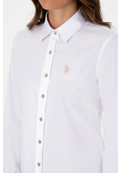 U.s. Polo Assn. Kadın Beyaz Gömlek Basic 50308024-vr013 Beyaz