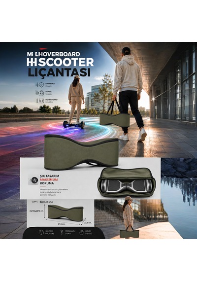 Orijinal Hoverboard Elektrikli Kaykay Taşıma Çantası Yüksek Kalite Çanta Kılıf 6.5 İnch Yeşil