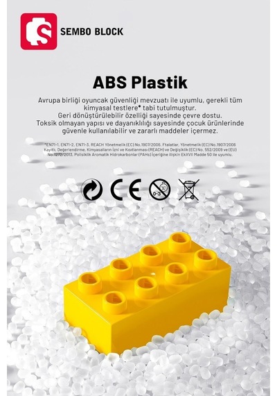 Sembo Block Orange Flower Stream Dekoratif Çiçekler 200 Parça Yapı Blokları  İle Uyumlu 611086