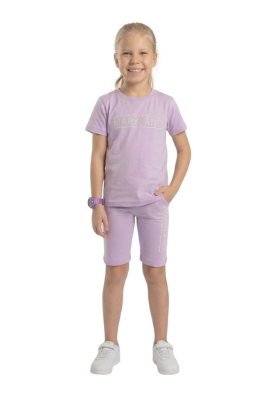 New Kids Çocuk Kız Takım Lila Kaprili Maryland Baskılı Rahat Kumaş .-91170