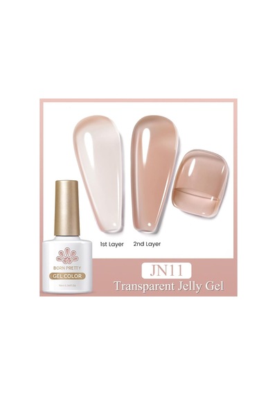 Born Pretty 10ml Jelly Nude Seri Kalıcı Oje Jn11 56347