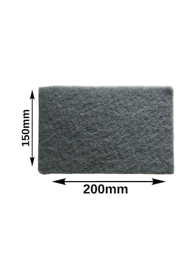 20 Adet Gri Keçe Aşındırıcı Zımpara 150mm 200mm Schanall