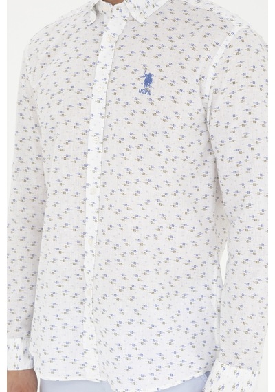 U.s. Polo Assn. Erkek Açık Mavi Gömlek Desenli 50288374-vr003 Açık Mavi