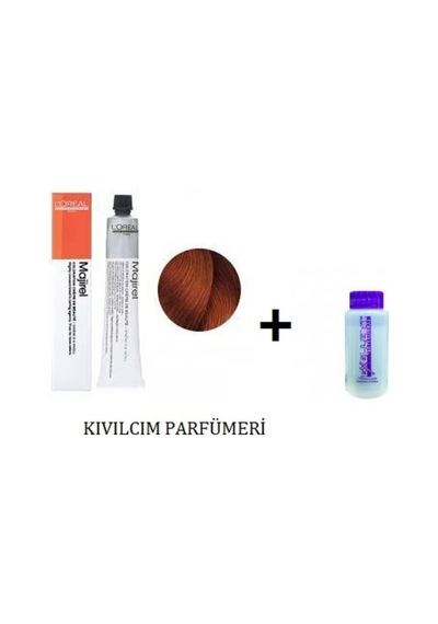 Loreal Majirel 6.46 Koyu Kumral Bakır Kızıl Saç Boyası + Oksidanı