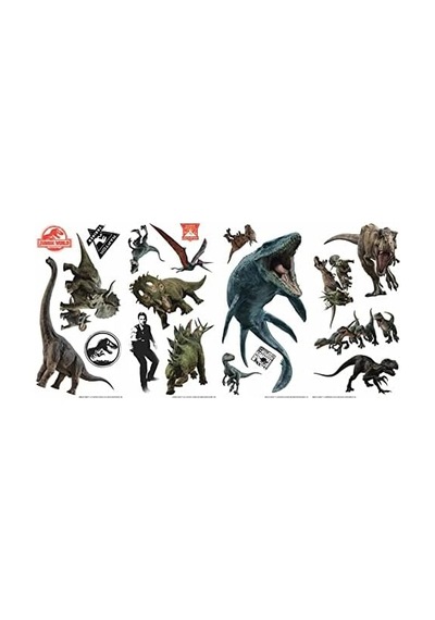Jurassic World Fallen Kingdom Soy Ve Yapıştır Duvar Çıkartmaları, 'ten Rmk3798scs Acı Kahve