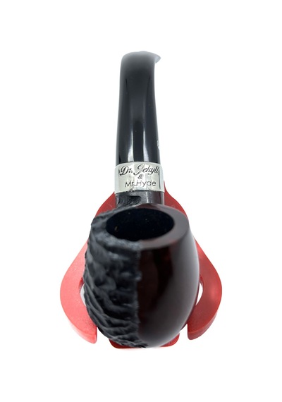 Peterson Dr. Jekyll & Mr. Hyde - Partical Rusticated Kırmızı 9 Mm Filtreli Vulcanite Saplı Pipo 205790