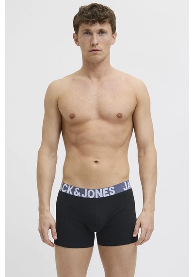Jack & Jones Jack Jones Connor Solıd 3 Lü Paket Erkek Boxer 12285740 Siyah