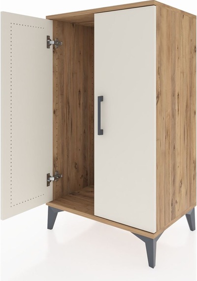 Hyperion Komodin 2 Kapaklı 60x44x106 Çam-aytaşı Çam