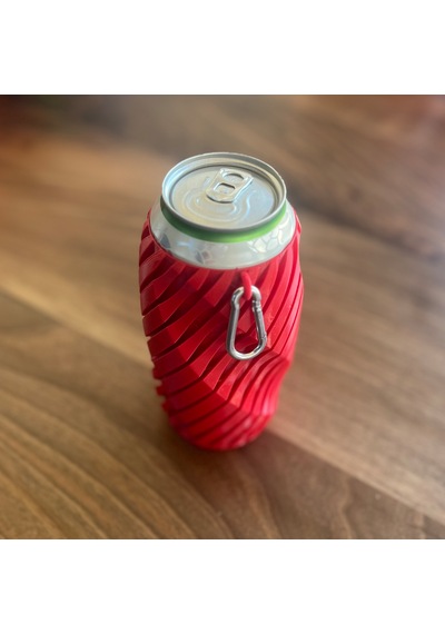 Mottopi Spiral Desenli Bira Çorabı ,bira Gizleyici,bira Kılıfı,bira Soğutucu-siyah