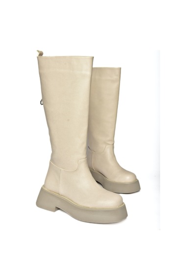 Fox Shoes R610067009 Bej Kalın Tabanlı Çizme Bej