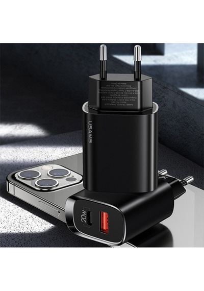 Usams Us-Cc121 T35 20W Qc3.0 + Pd3.0 Apple Uyumlu iPhone Için Hızlı Şarj Başlık