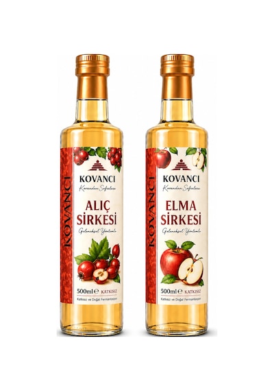 Elma & Alıç Sirkesi %100 Doğal Katkısız Fermente Sirke Geleneksel Üretim